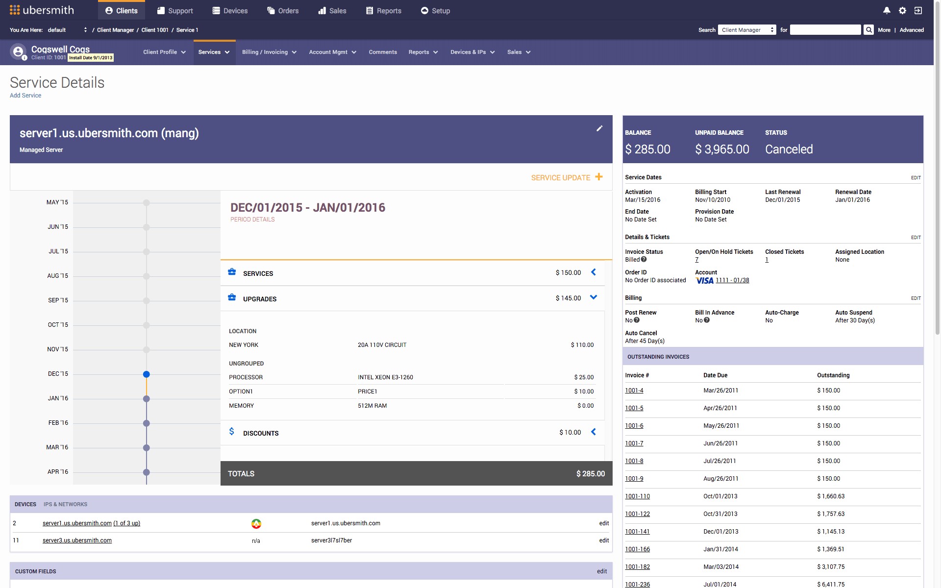 Скриншот 6 программы Ubersmith