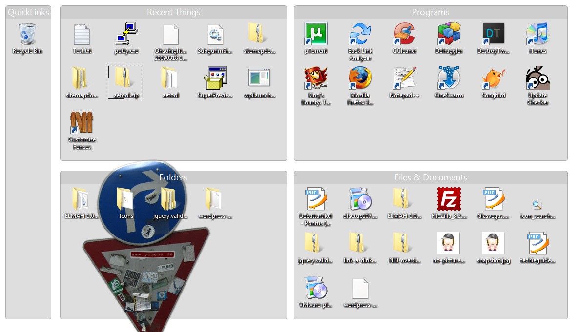 Скриншот 4 программы Fences