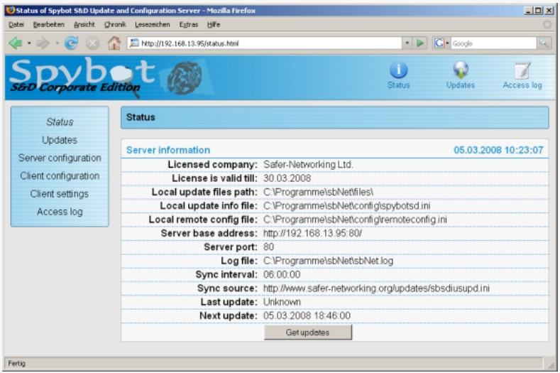 Скриншот 4 программы Spybot - Search & Destroy