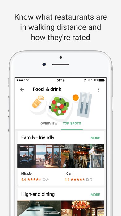 Скриншот 2 программы Google Trips