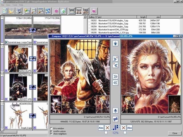 Скриншот 2 программы ImageDupeless