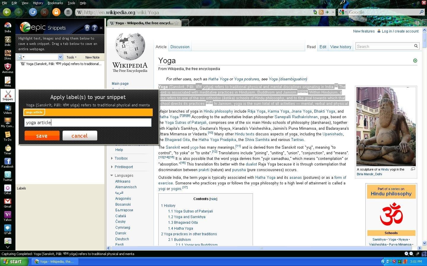 Скриншот 3 программы Epic Browser