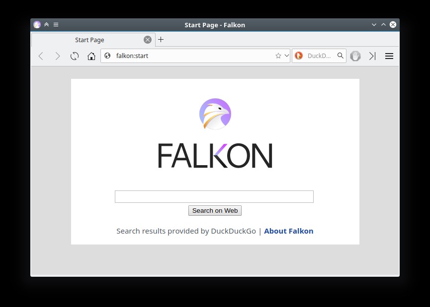 Скриншот 1 программы Falkon