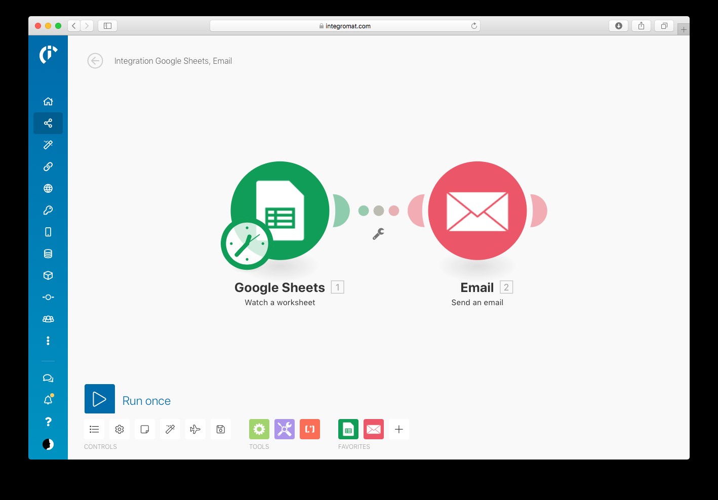 Скриншот 2 программы Integromat