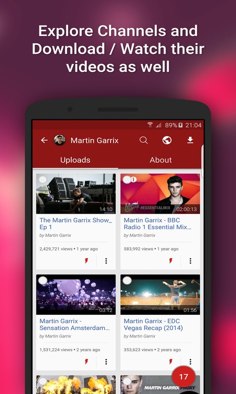 Скриншот 2 программы Videoder Video Downloader