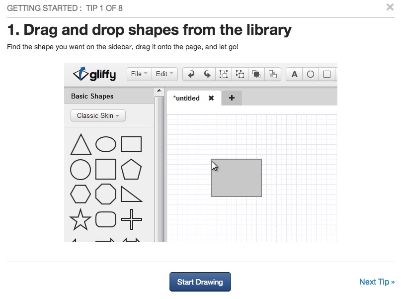 Drop shape. Gliffy.