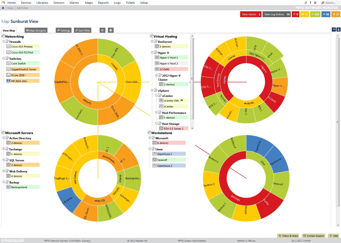Скриншот 4 программы PRTG Network Monitor