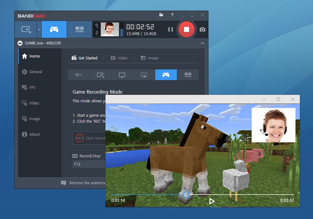 Скриншот 5 программы Bandicam Screen Recorder