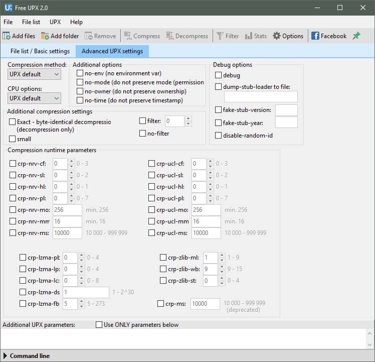 Скриншот 2 программы Free UPX
