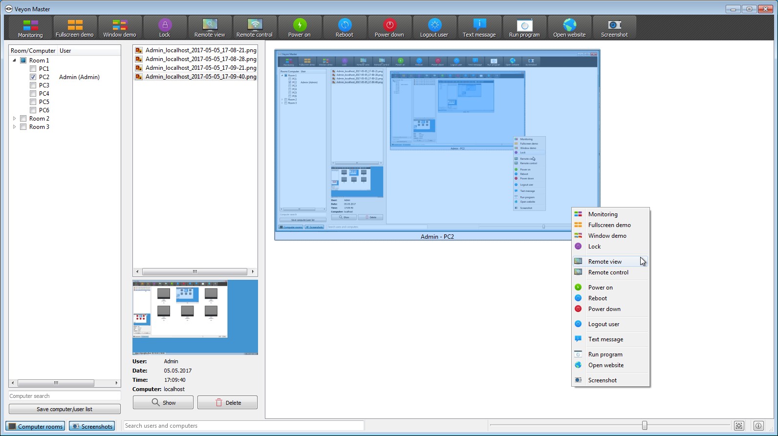 Скриншот 2 программы Veyon
