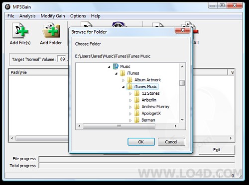 Скриншот 1 программы MP3Gain