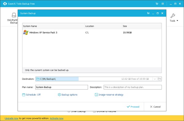 Скриншот 3 программы EaseUS ToDo BackUp