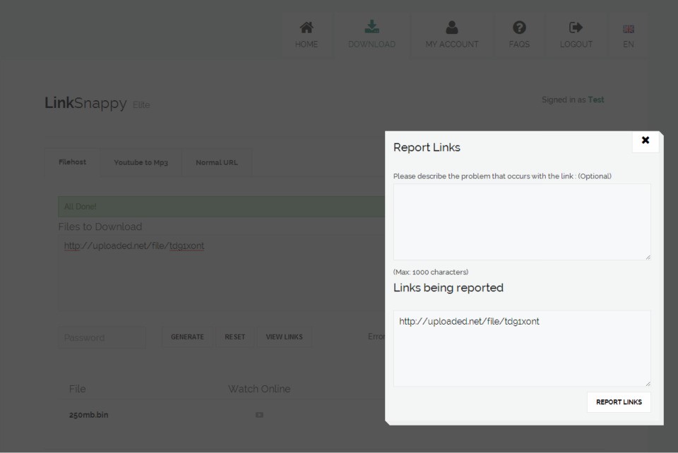 Скриншот 3 программы LinkSnappy