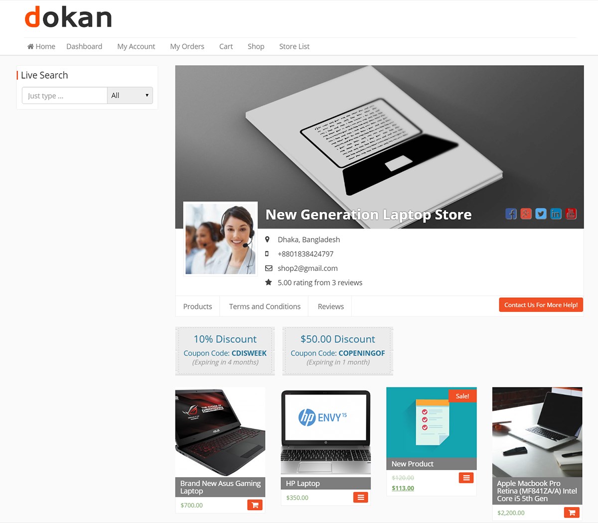 Скриншот 3 программы Dokan Multivendor Marketplace