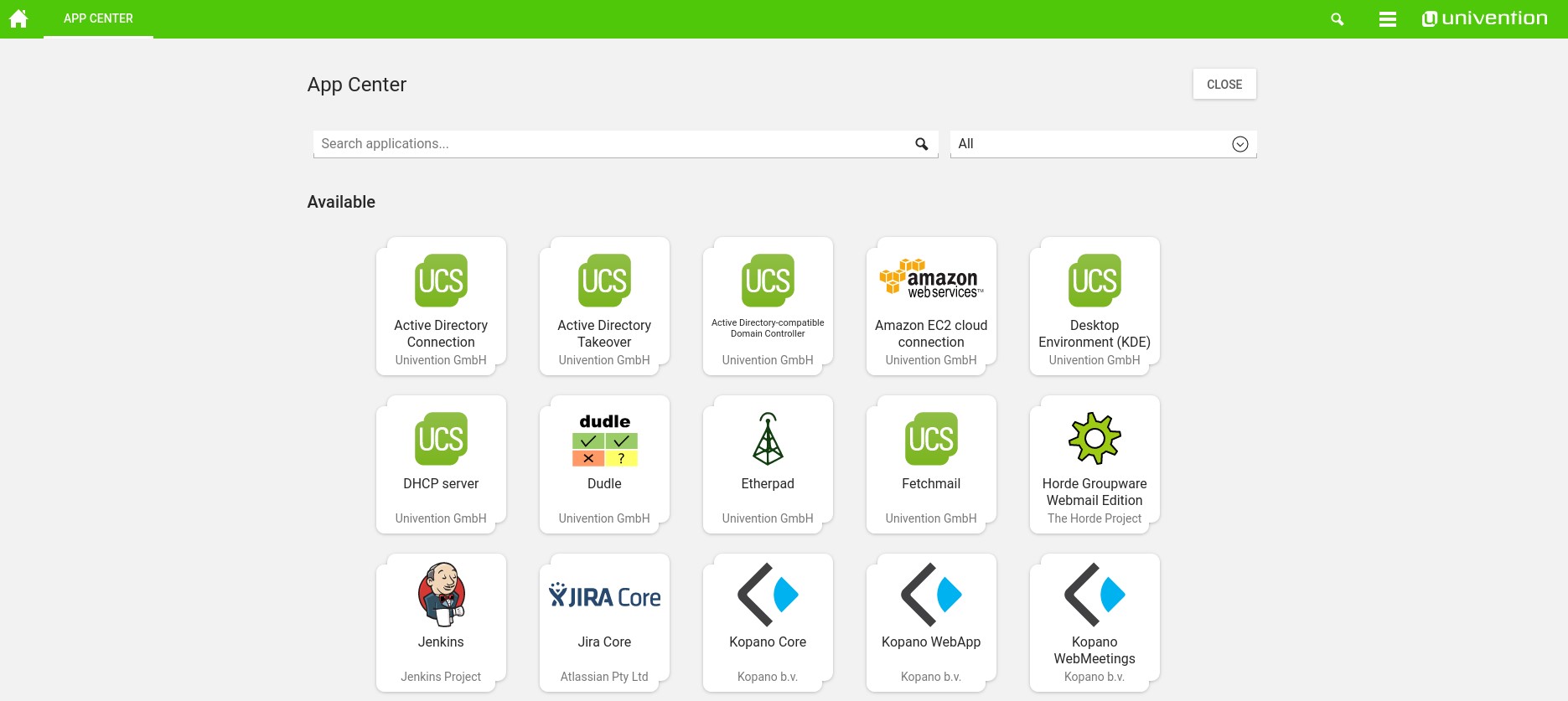 Скриншот 5 программы Univention Corporate Server
