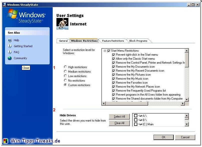 Скриншот 5 программы Windows SteadyState