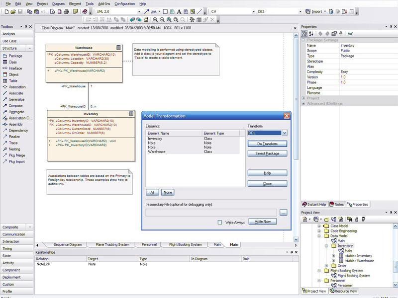 Скриншот 3 программы Enterprise Architect