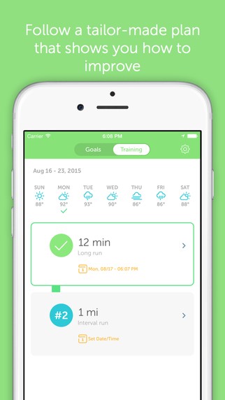 Скриншот 2 программы RunKeeper