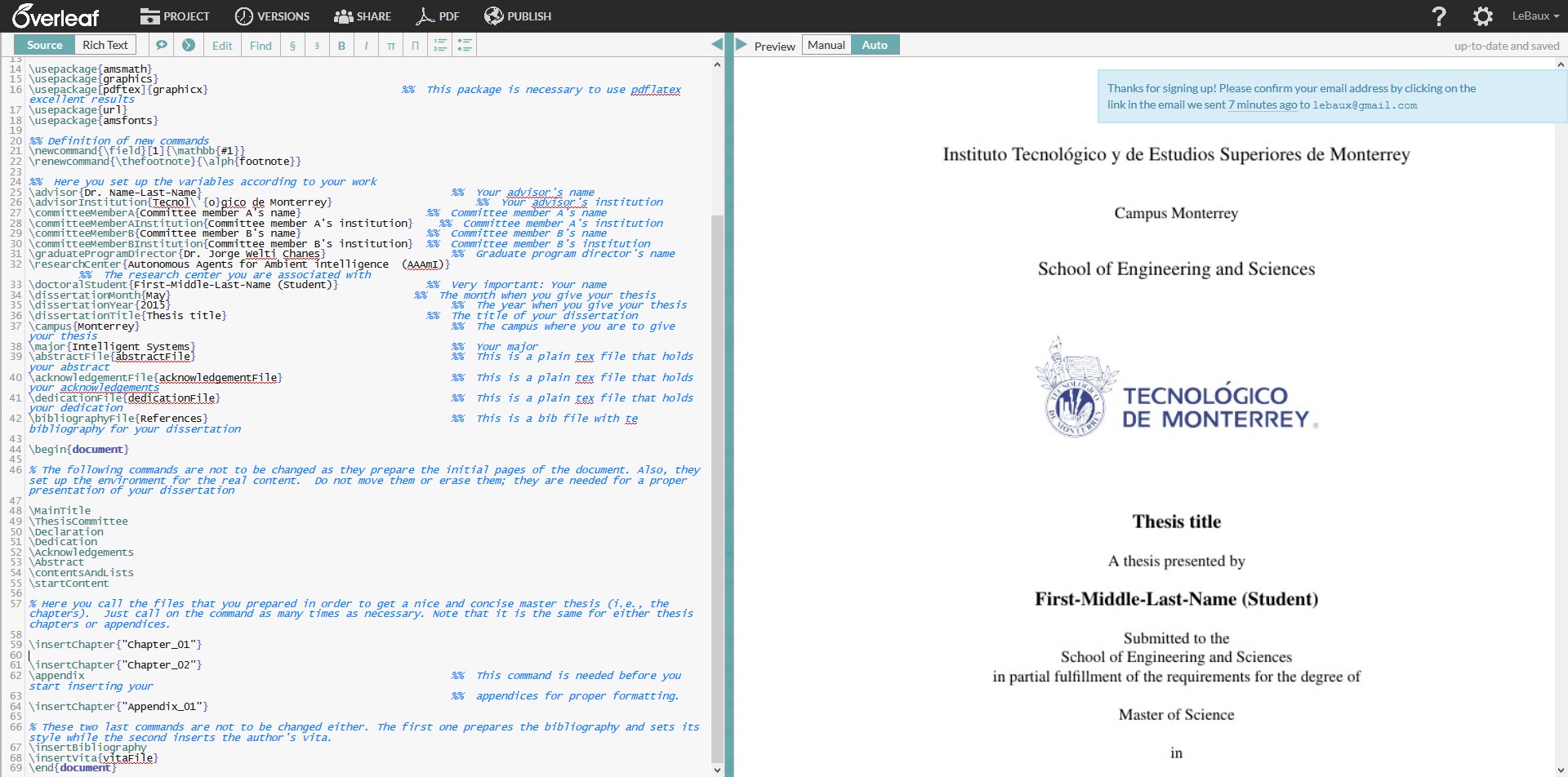 Скриншот 2 программы Overleaf