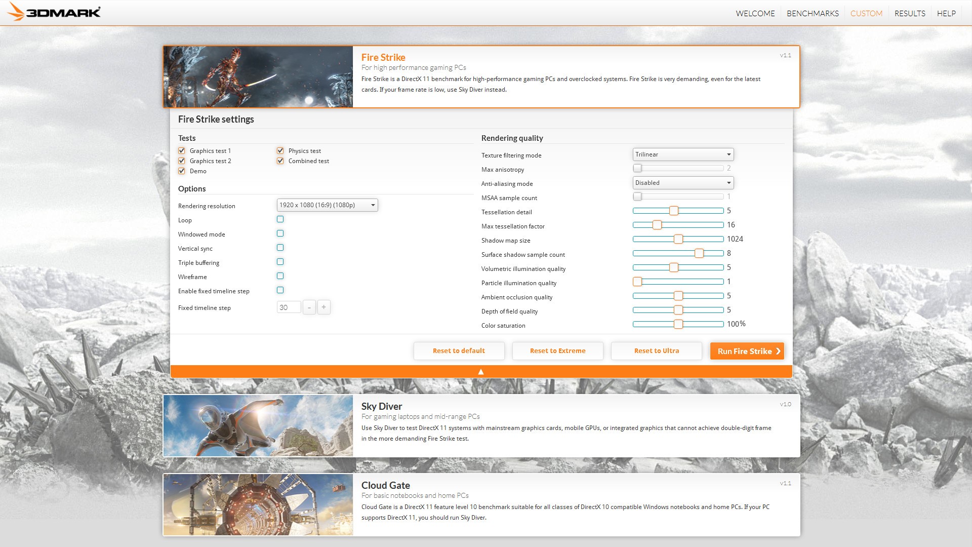 Скриншот 4 программы 3DMark