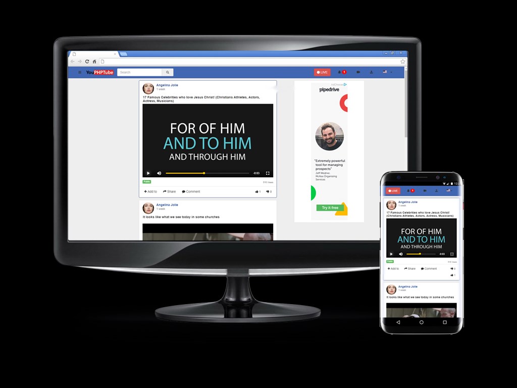 Скриншот 2 программы YouPHPTube