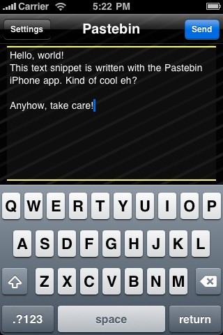 Скриншот 4 программы Pastebin.com