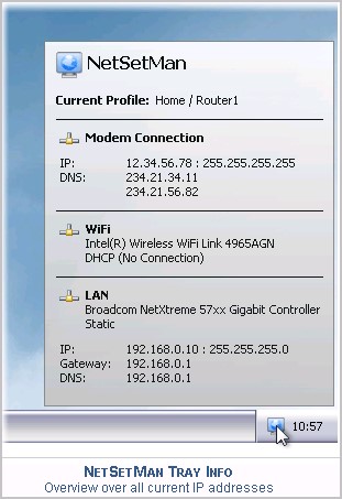 Скриншот 2 программы NetSetMan