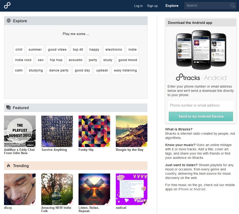 Скриншот 3 программы 8tracks