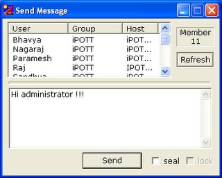 Скриншот 1 программы IP Messenger