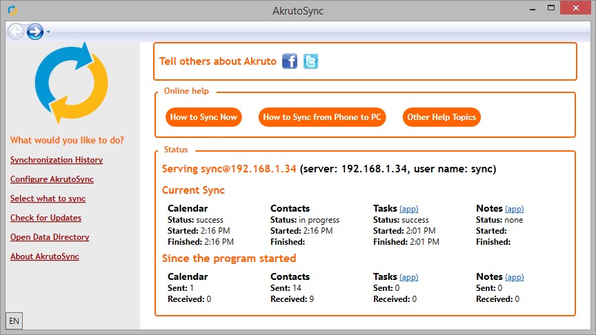 Скриншот 4 программы AkrutoSync