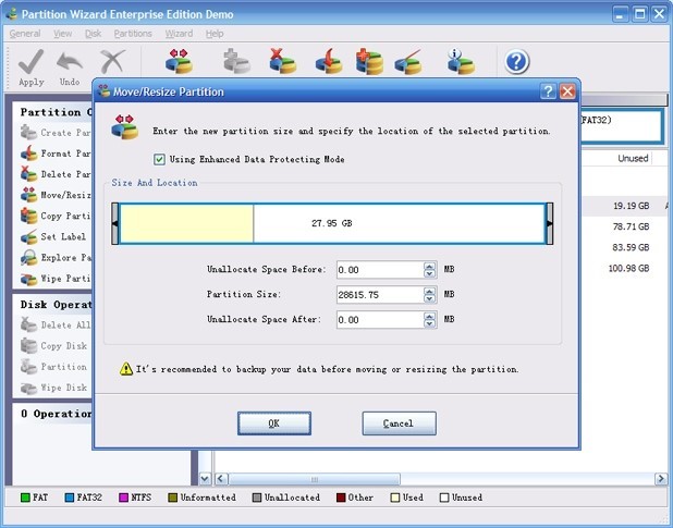 Скриншот 3 программы MiniTool Partition Wizard