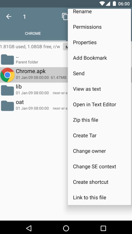 Скриншот 3 программы Root Explorer