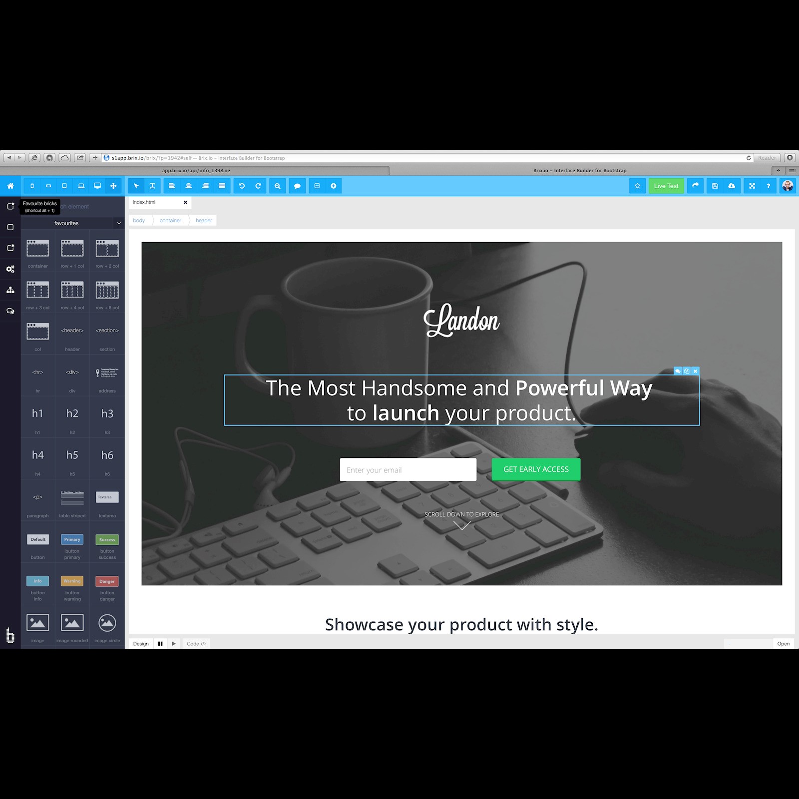 Скриншот 1 программы Brix.io