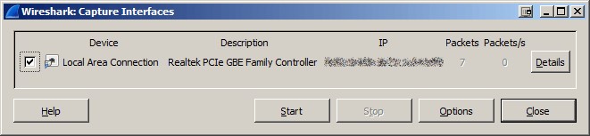 Скриншот 2 программы Wireshark