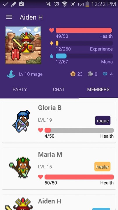 Скриншот 6 программы Habitica