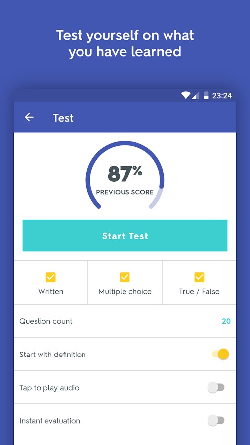Скриншот 3 программы Quizlet