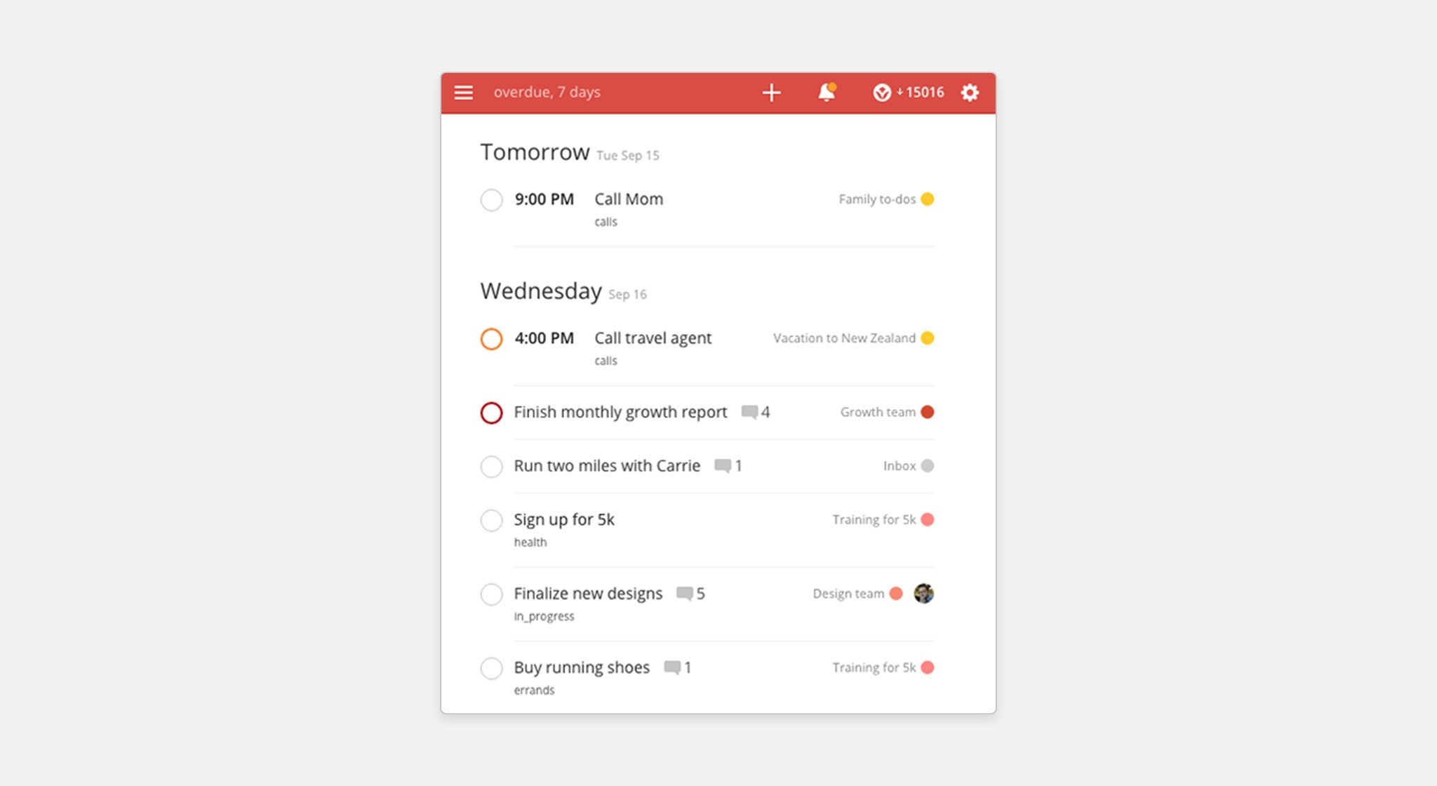 Скриншот 4 программы Todoist