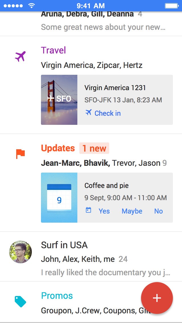Скриншот 3 программы Inbox by Gmail