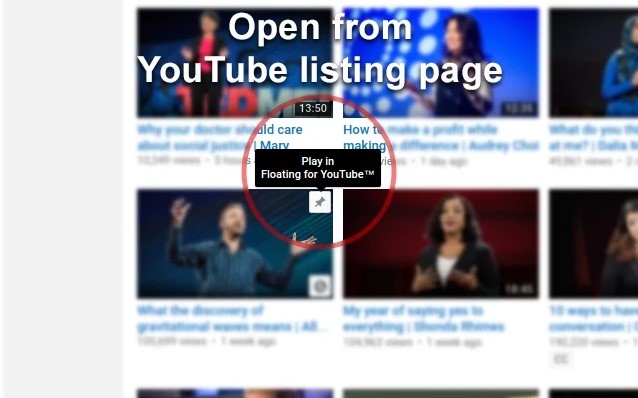Скриншот 4 программы Floating for YouTube™ Extension