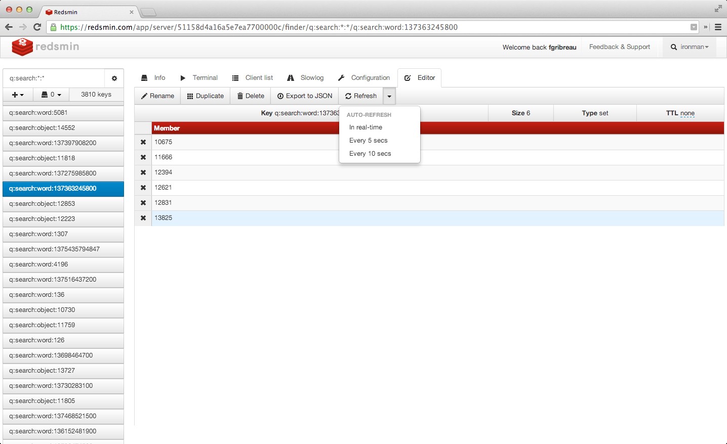 Скриншот 2 программы Redsmin