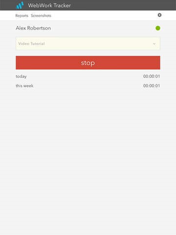 Скриншот 5 программы WebWork Time Tracker