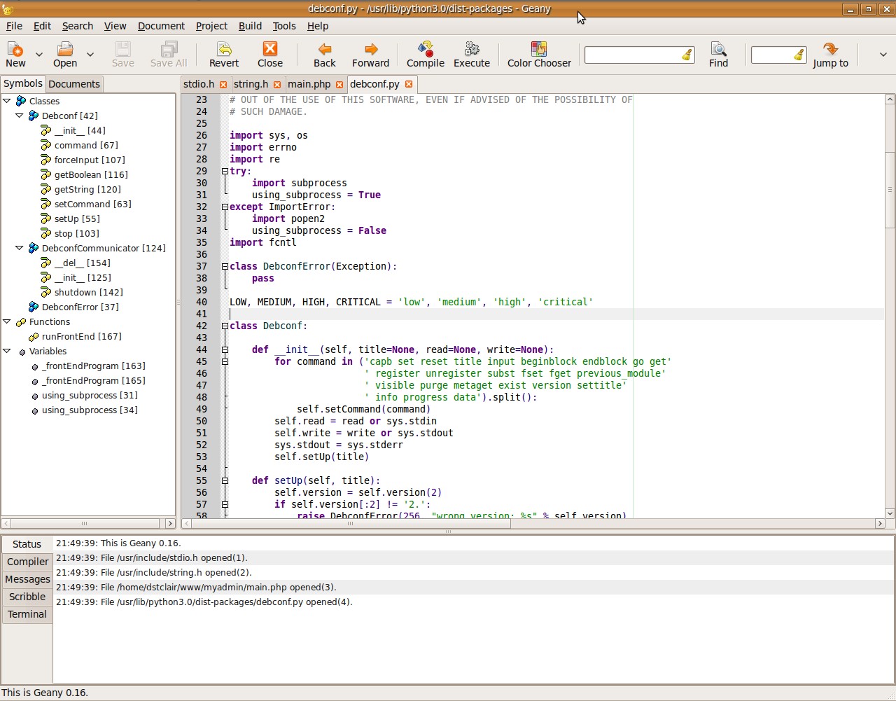 Скриншот 2 программы Geany