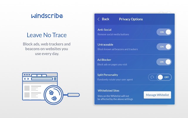 Скриншот 5 программы Windscribe