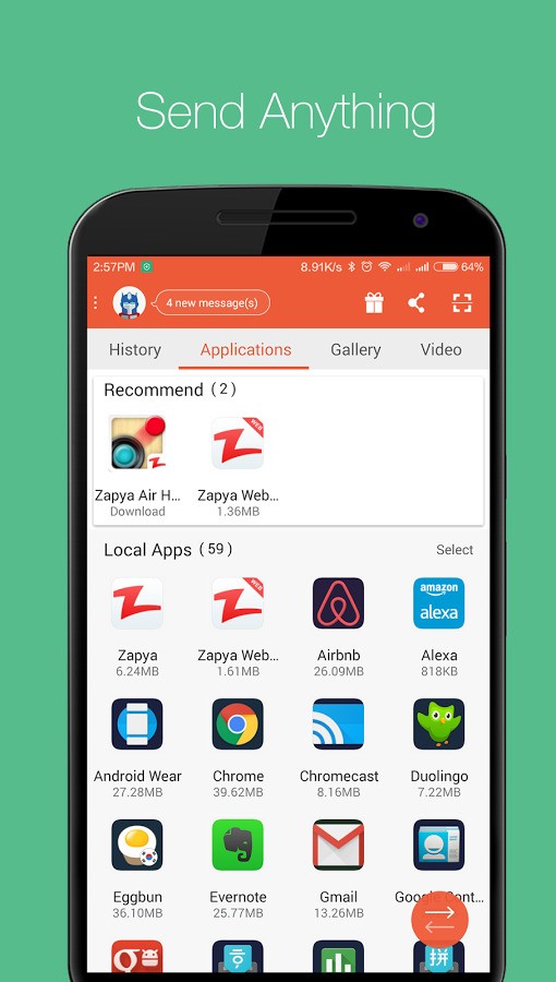 Скриншот 4 программы Zapya
