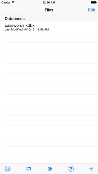 Скриншот 4 программы KeePass Touch