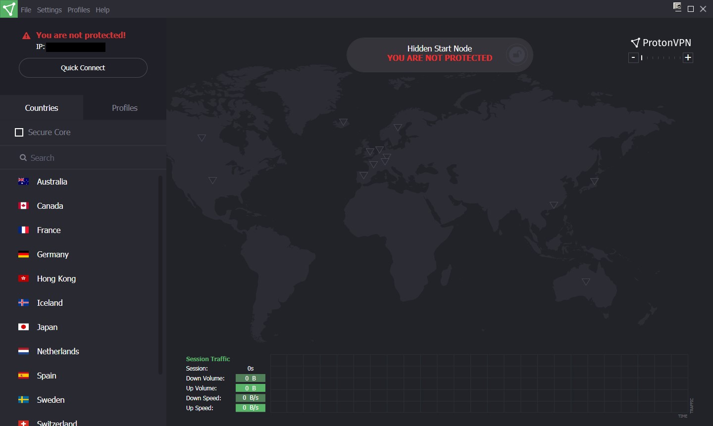 Скриншот 5 программы ProtonVPN
