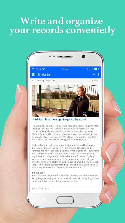 Скриншот 3 программы Diaro