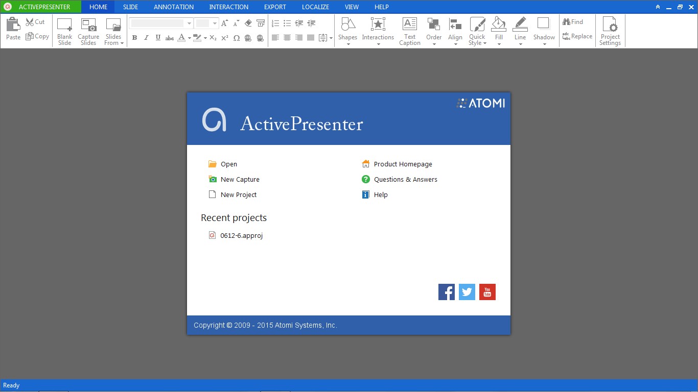 Скриншот 3 программы ActivePresenter