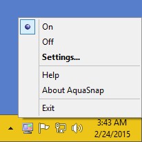 Скриншот 3 программы AquaSnap
