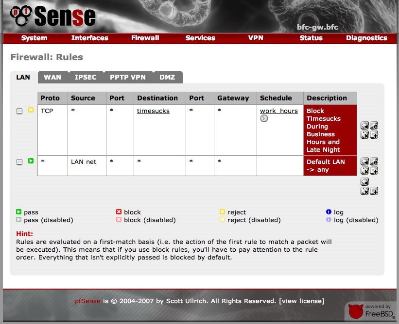 Скриншот 3 программы pfSense